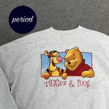 P2817 90s 푸 곰돌이 푸 티거 맨투맨 뚫어