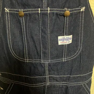 CORE FIGHTER 데님 오버롤 네이비