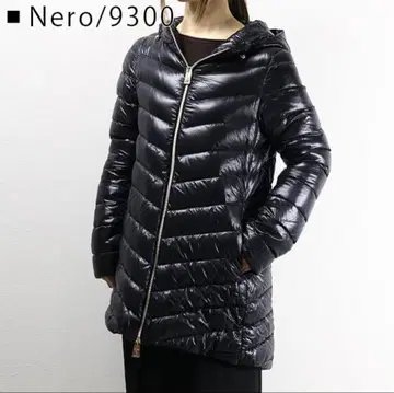 새상품급 HERNO 헬노 롱 다운 자켓 블랙 40