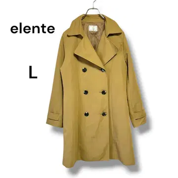 elente 더블 버튼 베이지 트렌치코트 L 사이즈 베이지