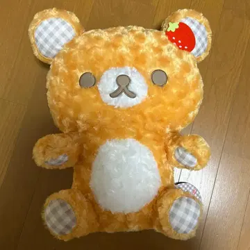 리락쿠마 로즈 체크 봉제 인형