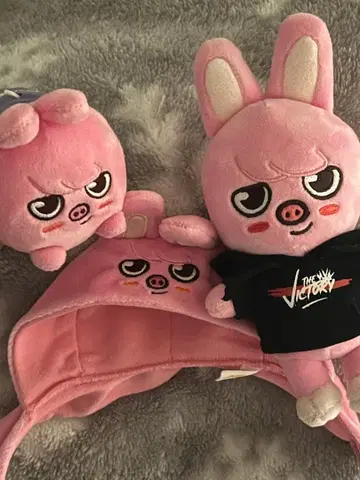 캐릭터 봉제 인형 세트 창빈 응원봉 커버 참