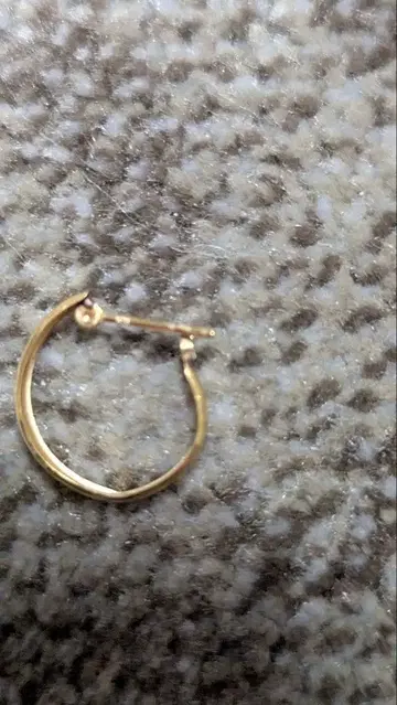 골드 후프 귀걸이 (한쪽용)
