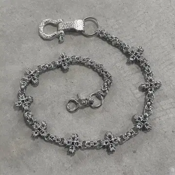 [체인메일] 크로스 월렛체인 그런지 y2k