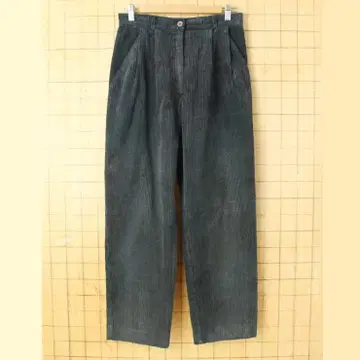 80s West Germany 굵은 폭 코듀로이 팬츠 블랙 M ss111