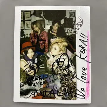 SCANDAL 4인 친필 사인 폴라로이드만