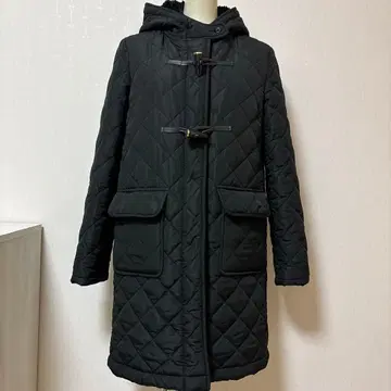 새상품급 anySiS 애니시스 워셔블 퀼팅 더플 코트 블랙