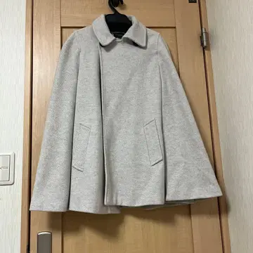 ZARA 그레이 케이프 코트 S