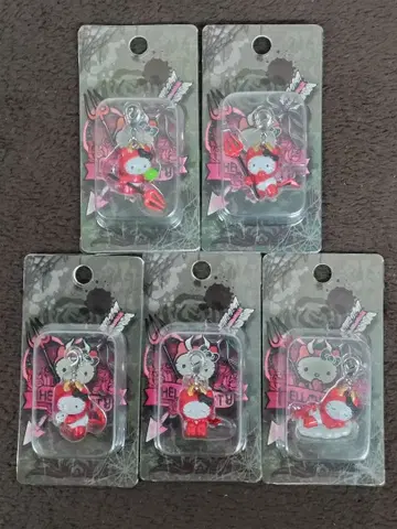 Hello Kitty 헬로키티 지퍼 스트랩 데빌 5종 세트