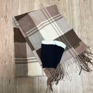 대형 머플러 장갑 세트