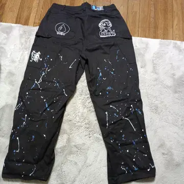 9090 스플래터 프린트 팬츠