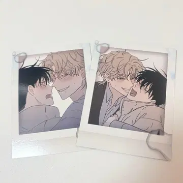 물가의 밤 한국 BL 초판 2권 애니메이트 특전 폴라로이드 2종 세트