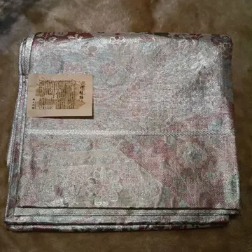 수직 사카니시 후쿠로 오비 은색 직조원 근제