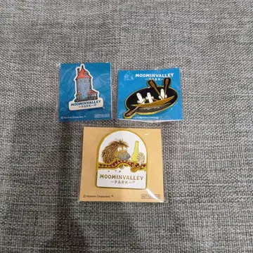 무민 밸리 파크 핀 배지 3개 세트