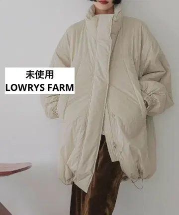 미사용 로리즈팜 몬스터 코트 아이보리 LOWRYSFARM