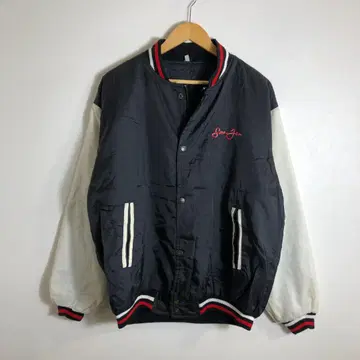 남성용 오버사이즈 블랙 화이트 자켓