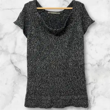 토픽 럭스 니트 튜닉 슬리브리스 니트 모헤어 혼방 F 그레이