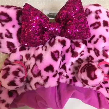 미니 표범 무늬 레오파드 무늬 팬 캡 디즈니