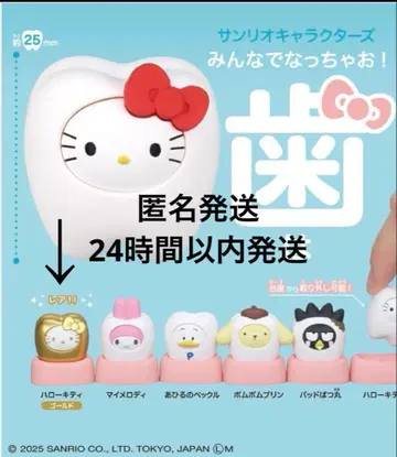 다 함께 되자! 치아 산리오 캐릭터즈 키티 금니