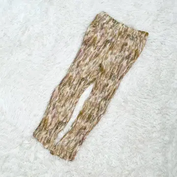 ZARA 플리츠 팬츠 올 패턴 컬러풀 어스 컬러 페미닌 에스닉