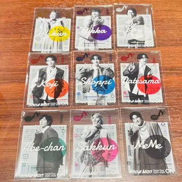 미개봉 새상품 Snow Man 클리어 스티커 전 9매 세트 ON