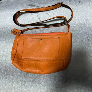 오렌지 가죽 숄더백 show 가루이자와