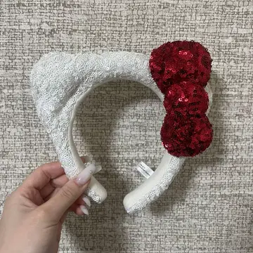 USJ 스팽글 머리띠 키티