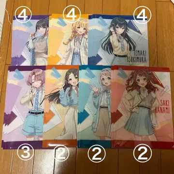 학원 아이돌 마스터 클리어 파일 로손 7종류 21장 세트