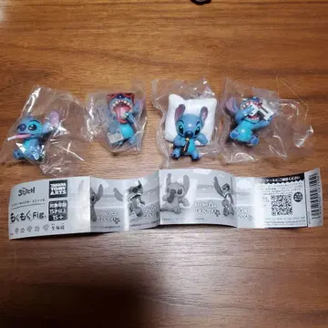 디즈니 캐릭터 스티치 모구모구 Fig. 전 4종 풀컴프