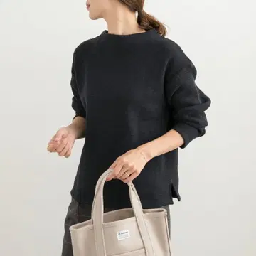 택 포함 새상품 어반 리서치 도어스 멜란지 속기모 보틀넥 풀오버