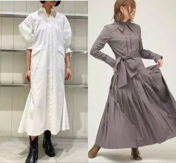 [ 새상품 2세트 ] styling 프레이 아이디 셔츠 원피스 2세트