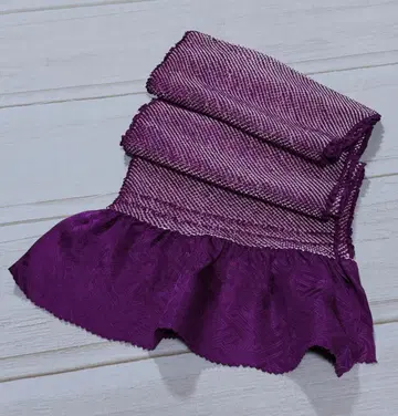 오아3 욧츠마키 소우시보리 오비 장식 천 그레이프 순수 실크 11000엔