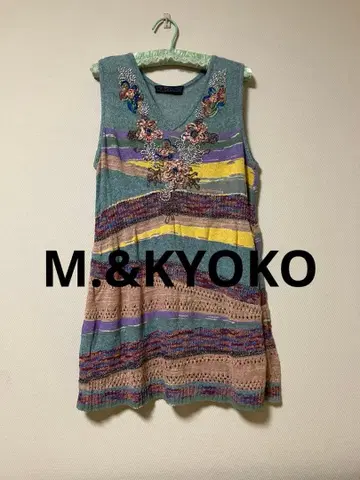 M.&KYOKO 자수 장식 슬리브리스 튜닉