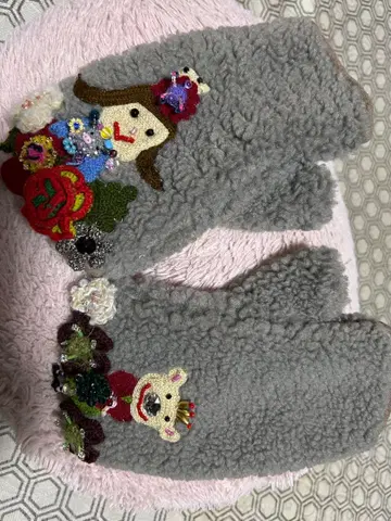 알베로베로 온리원 미튼 귀여운 뜨개질 포함. 미사용