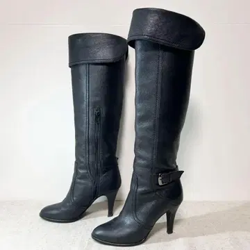 미사용급 DIANA 롱 부츠 니하이 2WAY 주름 가공 22.5cm