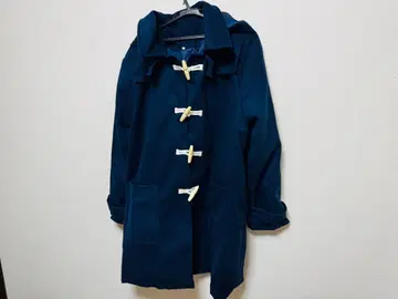 네이비 더플 코트 토글 버튼 포함