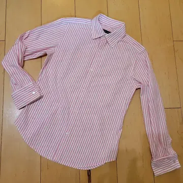 랄프 로렌 스트라이프 긴팔 셔츠 핑크 7