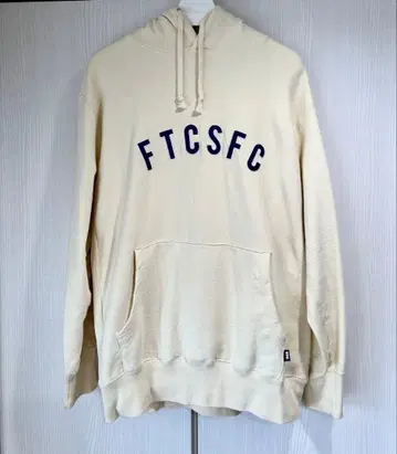FTCSFC 후드 부착 후드티 크림색