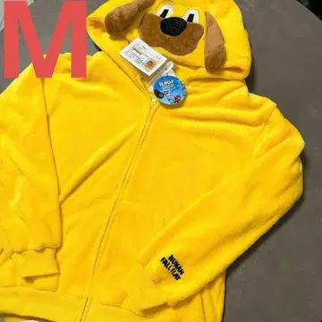 [미사용 새상품] 스티커 포함 휴먼 폴 플랫 지퍼 후드티 버디 M