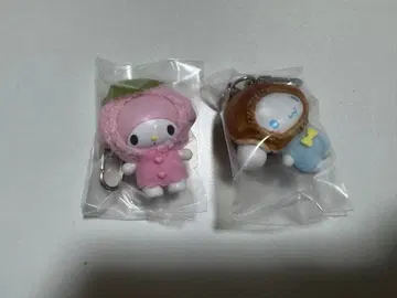 산리오 치비토모 키링 화과자 마이멜로디 시나모롤