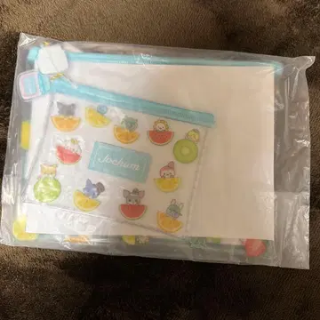 JOCHUM 후르츠 디자인 클리어 플랫 파우치