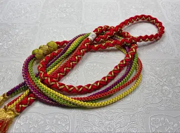 b-182 순수 실크 허리띠 후리소데 성인식 3연 오다마키