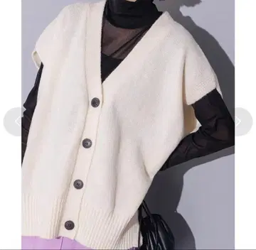 hunch 아이보리 니트 베스트