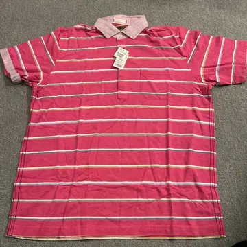 NATURAL FLAVOR 스트라이프 피케 셔츠 핑크