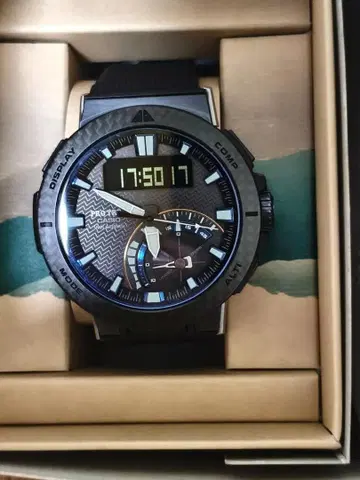 카시오 프로트렉 앵글러 라인 전파 솔라 PRW-73X-1JF