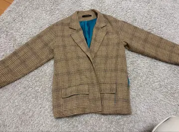 fu-decker 체크 무늬 테일러드 자켓