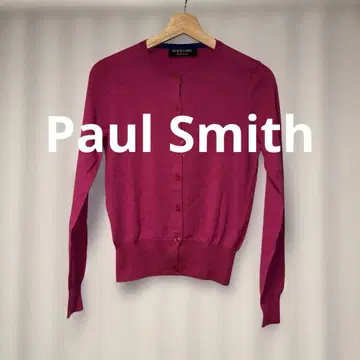 폴 스미스 블랙 라벨 핑크 가디건 새상품급
