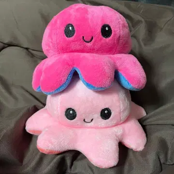 [ 2세트 ] 리버서블 문어 봉제 인형
