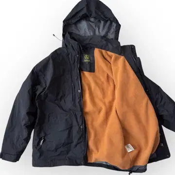 AIGLE 에이글 마운틴 자켓 블랙 M 후드 부착 플리스