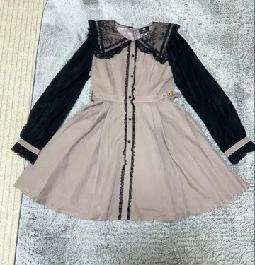 로지타 ROJITA 지뢰계 원피스 핑크 레이스 블랙 F